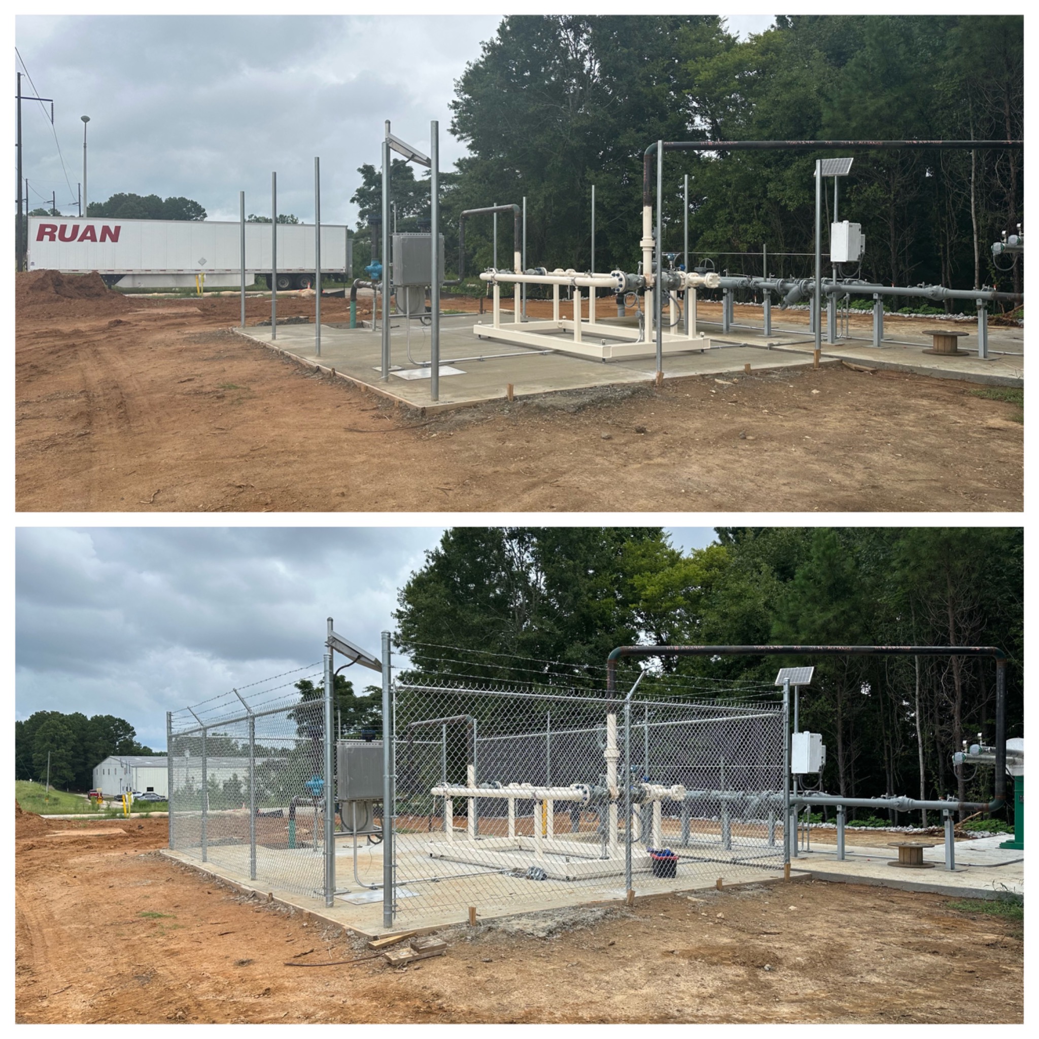 BlackRock chain link fence installation