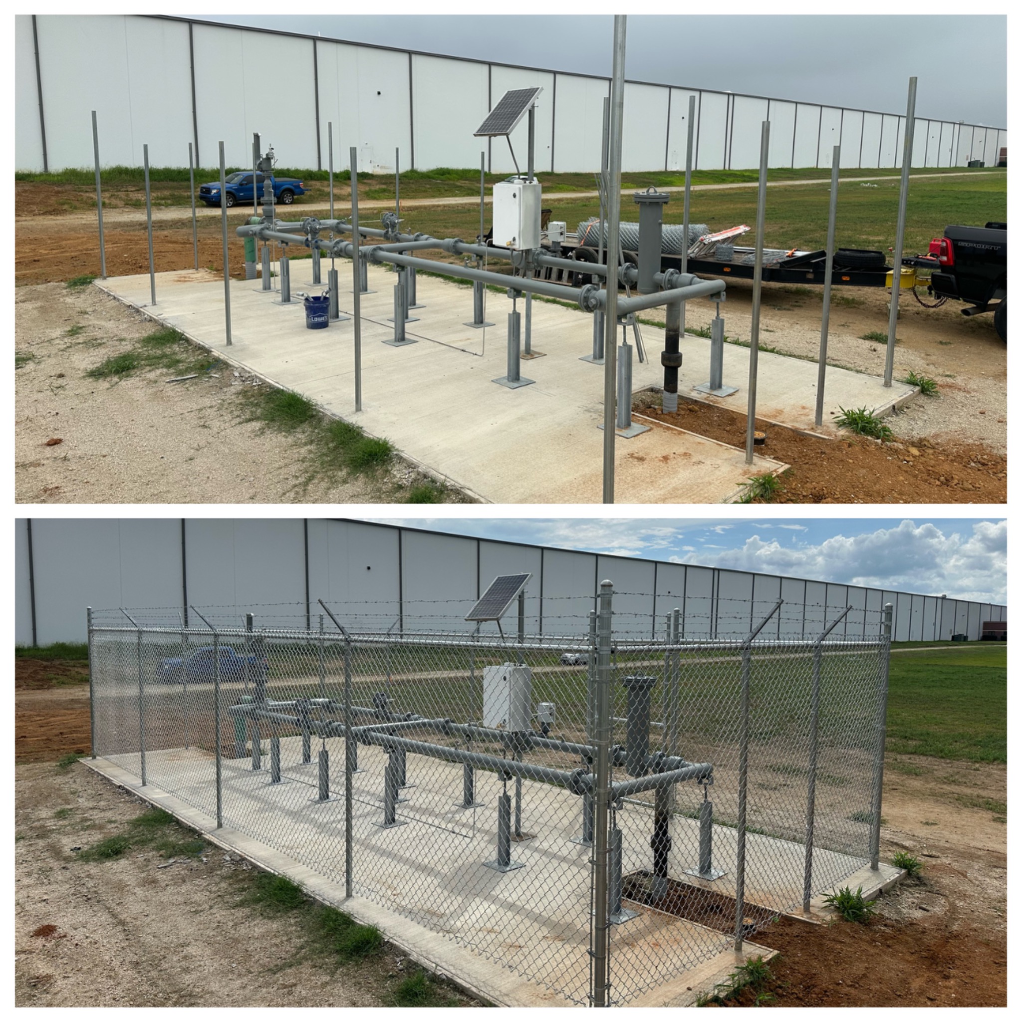 BlackRock utility site fencing